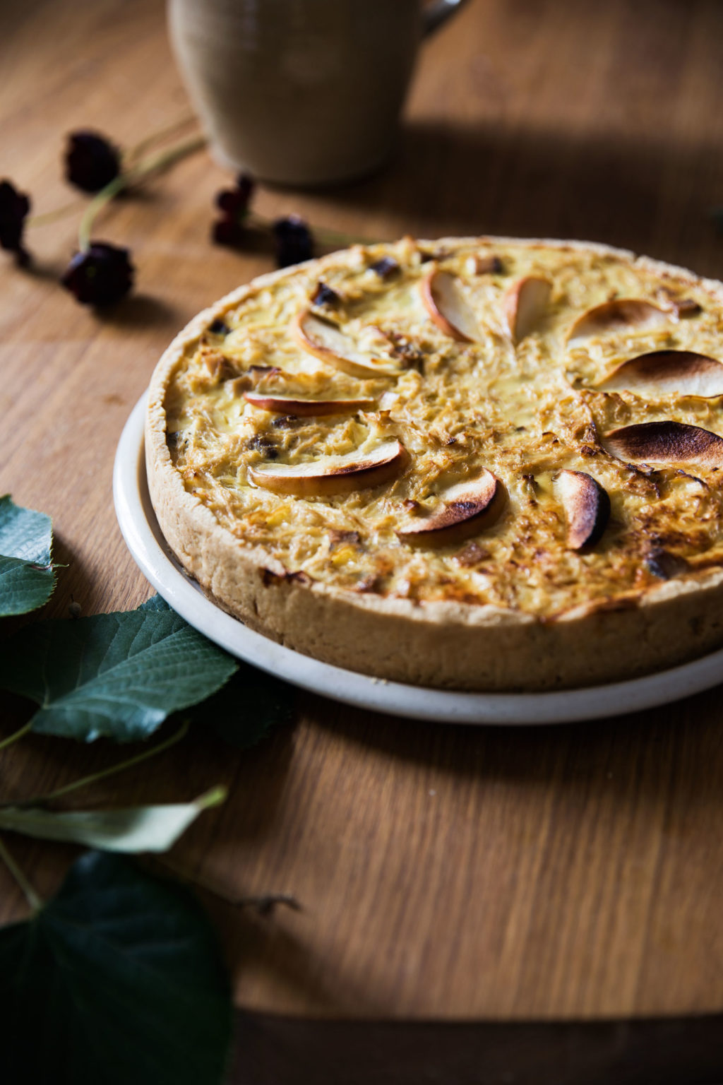 Vegetarische Sauerkraut-Quiche · Zeit für Genuss